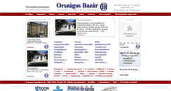 Desktop Screenshot of orszagosbazar.hu